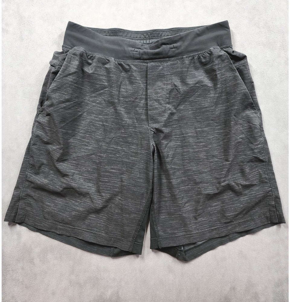 Lululemon THE Shorts Men Small Gray Space Dye Linerless Workout Performance
